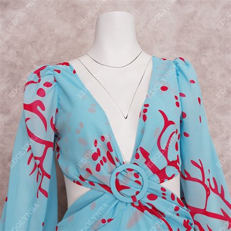 Sexy Bikini Long Sleeve Cover Ups Boho Print Loose Dress Trendsvana