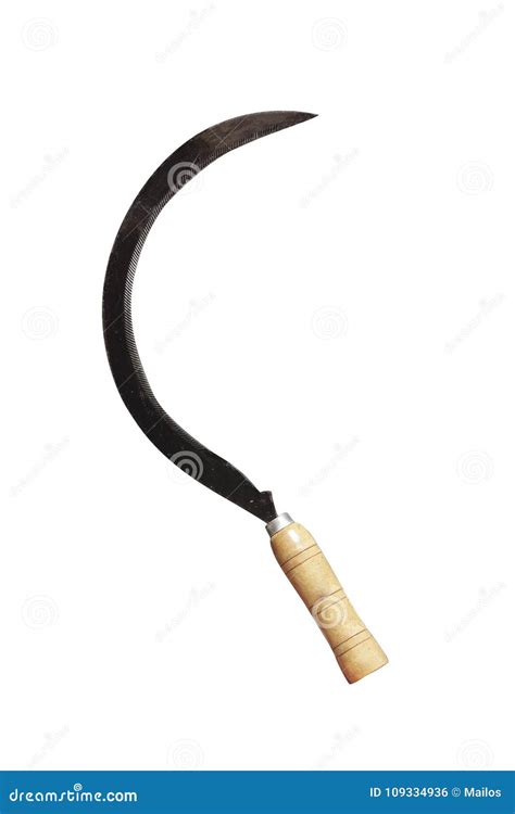 Scythe On A White Background Stock Photo Image Of Background