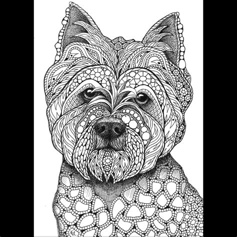 Kristin Moger Art Store All Work Westie West Highland White