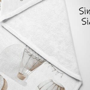 Personalized Baby Boy Blanket Hot Air Balloon Baby Blanket Baby Shower Gift Neutral Nursery