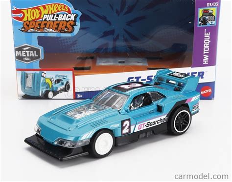 MATTEL HOT WHEELS HPR70 979E HPR81 Escala 1 43 SPEEDERS GT SCORCHER N 2 RACING 2015 BLUE