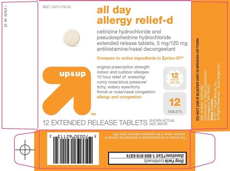 Up And Up All Day Allergy Relief D Tablet Extended Release Target