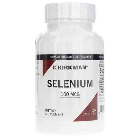 Selenium 100 Mcg, Kirkman