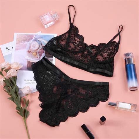 Ensemble De Sous V Tements Sans Couture Pour Femmes Soutien Gorge Culotte Lingerie Sexy