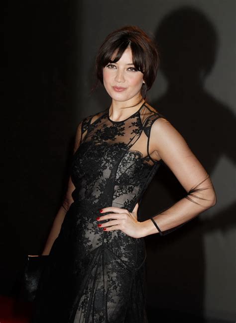 Daisy Lowe Wearing Black Partially See Through Dress At The British Fashion Awar Porn Pictures