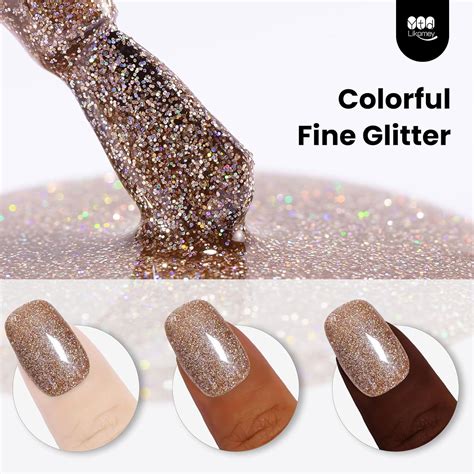 Ytd Likomey Esmalte De U As De Gel Onzas L Quidas Color Marr N Brillante Nude Dorado