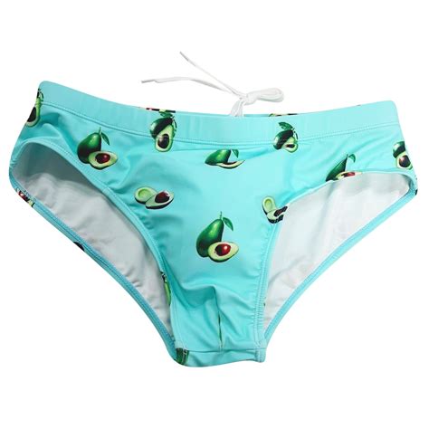 Noarlalf Mens Underwear Men S Low Waist Lace Triangular Printing Anti Embarrment Swimming Hot