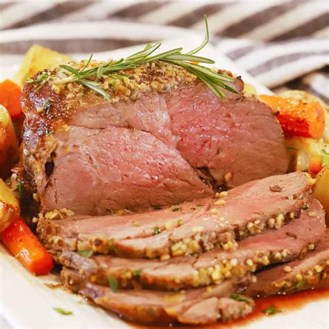 Herb Crusted Top Round Roast Video The Carefree Kitchen