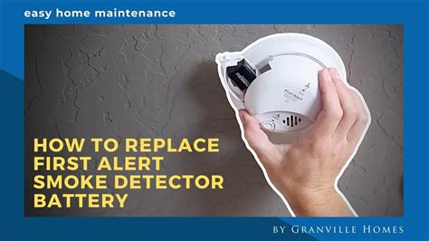 How to replace the battery in your SMOKE DETECTOR (First Alarm) - YouTube