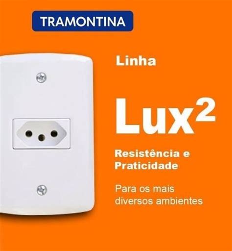 Kit 10 Tomadas Duplas De 20 Amperes Tramontina Lux2 Frete grátis