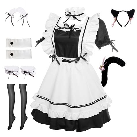 Mua Maid Outfit Dress Costume Lingerie French Maid Apron Cosplay Lolita Fancy Dress With Cat
