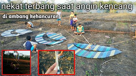 Nekat Menerbangkan Layangan Saat Angin Kencang Antara Terbang Dan