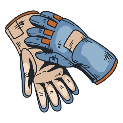 Diseño PNG Y SVG De Ilustración De Guantes De Herrero Para Camisetas