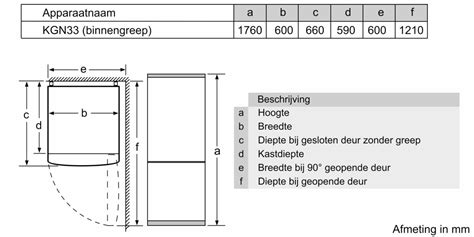 KGN33NLEB Vrijstaande Koel Vriescombinatie BOSCH NL