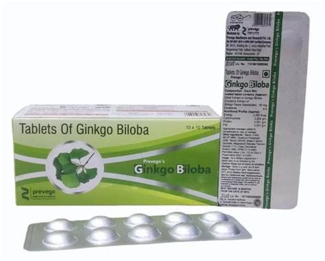 Ginkgo Biloba Tablets 100 Tab At ₹ 400box In Nagpur Id 2852061329133