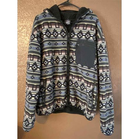 Original Deluxe Supply Mens Sherpa Lined Fleece Zip U Gem