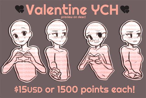 Valentine Ych By Kimo Chi Drawing Bases Art Reference Poses Drawing