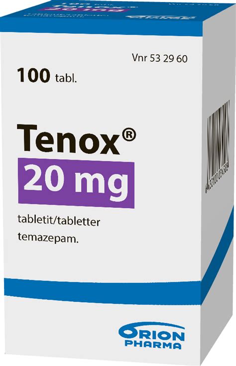 TENOX 20 mg tabletti 1 x 100 kpl - Verkkoapteekki.fi