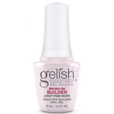 Gelish Hema Free Brush On Builder Gel Colour Light Pink Nude 15ml Nail Polish Direct