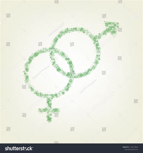 Sex Symbol Sign Vector Green Hexagon vector de stock libre de regalías Shutterstock