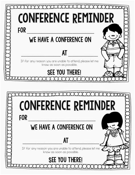 Printable Parent Teacher Conference Forms