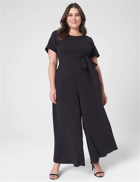 Lena Ankle Wide Leg Jumpsuit Lanebryant