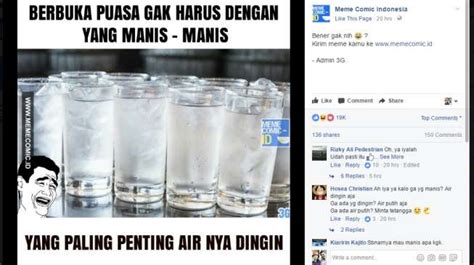 Meme Kocak Berbuka Dengan Yang Manis