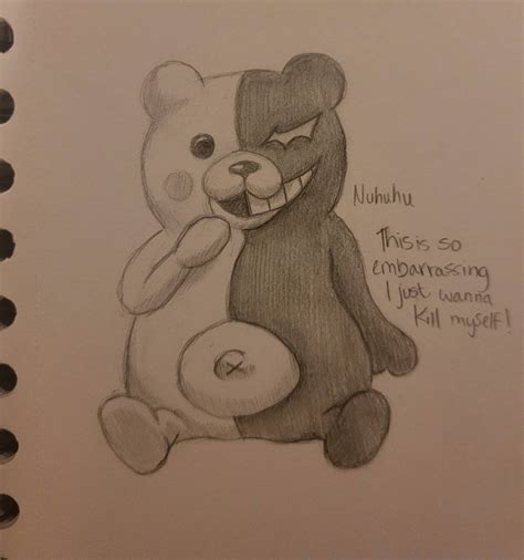 Small Monokuma Sketch By Gravest0ner On Deviantart