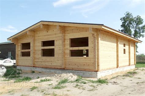 Одноэтажный Деревянный Дом 10х10 из Бруса | Lumbers