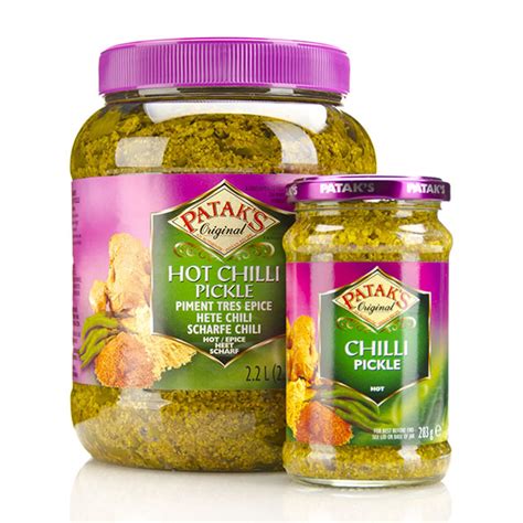 Patak Chilli Pickle Hot Indian Pickle For Cooking Of Curries G