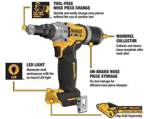 Dewalt Dcf V Max Xr Brushless Cordless Rivet Tool Owner S Manual