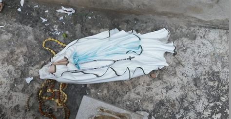 Vandali A Ponte Crencano Decapitata La Statua Della Madonna Del