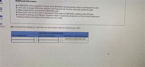 Solved Additional Information A A Notes Payable Is Retired