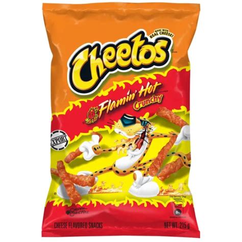 Jual Cheetos Cheddar Jalapeno Crunchy Flamin Hot Snack 215g Shopee