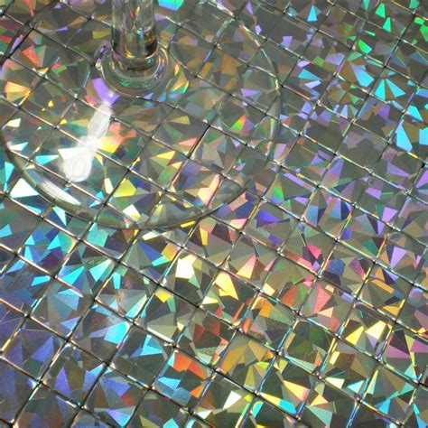 Mosaics Tile Iridescent Aluminum Plate Mirror Adhesive Wall Stickers
