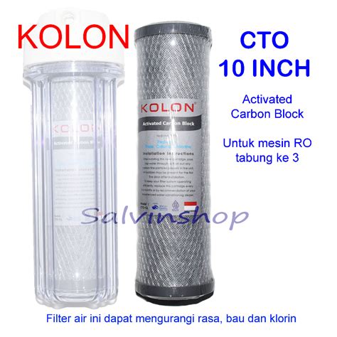 Jual Filter Air Saringan Air Cto Kolon Inch Activated Carbon Block