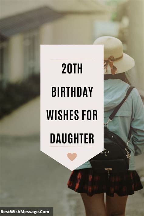 20th Birthday Wishes for Daughter | Wishes for daughter, Birthday ...