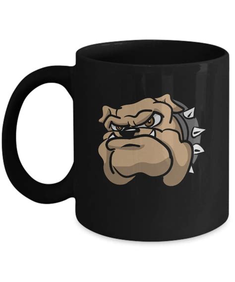 Bulldog Coffee Mug By Vintagestopover On Etsy Coffee Mugs Black