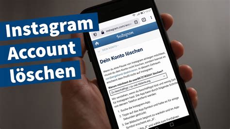 Instagram Account Löschen Anleitung Tutorial Youtube