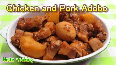 Pork and Chicken Adobo(with Patatas) - YouTube