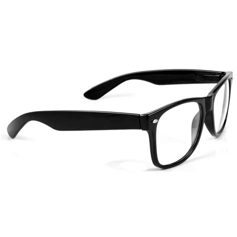 Retro Black Clear Lens Glasses | In stock! | Evershade