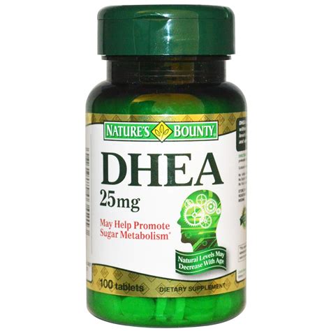 Nature's Bounty, DHEA, 25 mg, 100 Tablets - iHerb