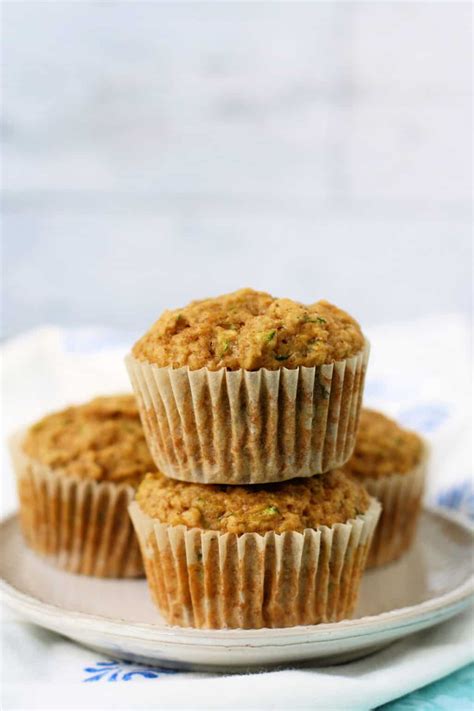 Easy Vegan Zucchini Muffins The Pretty Bee