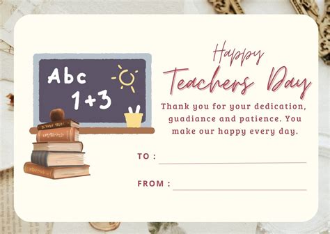 simple teachers day cards designs