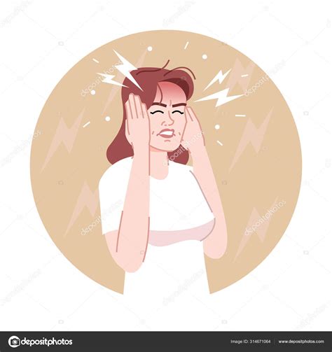 Severe Headache Clipart