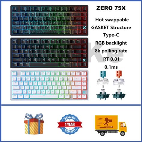 Mchose Zero X Magnetic Wired Mechanical Keyboard Hot Swappable Rgb Gasket K Polling Rate