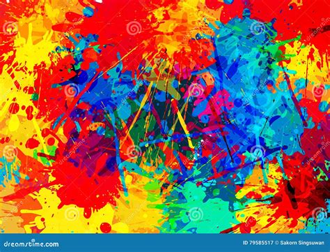 Ink Splatter Background Abstract Black Paint Splashes Splashed Inks