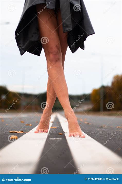 Closeup Of The Beautiful Woman X27 S Naked Legs A Vertical Shot Stock Photo Image Of