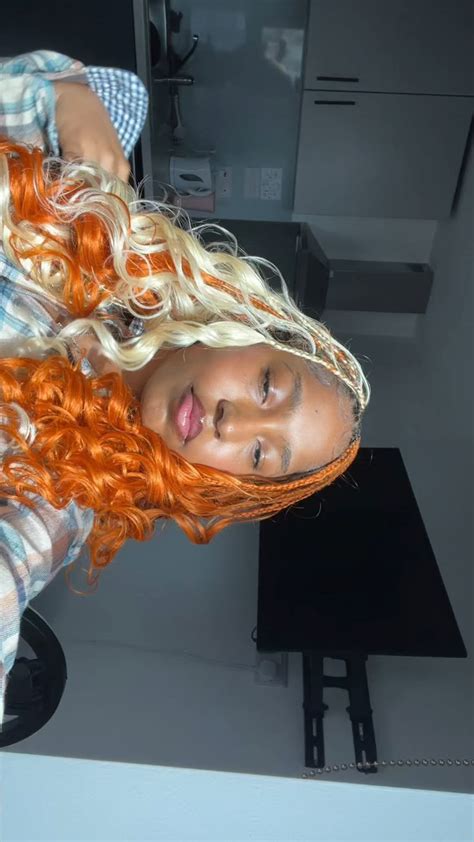 Blonde And Ginger French Curl Braids Braids For Short Hair Short Hair Styles Braids