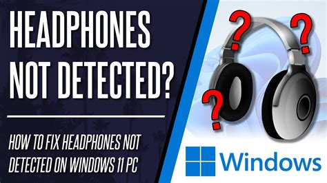 How To Fix Headphones Not Detected On Windows Pc Youtube